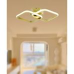 TT Aydınlatma TT405-2-SR Tt Aydınlatma Sarı Kaplama 2 Li Kare LED Avize - Gold - Beyaz Işık