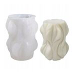 TT Tahtakale Toptancıları Silikon Büyük Dalga Mum Kalıbı Sütun Mum Kalıbı 9.1X7.3 CM