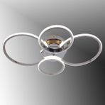 TT035-4-KR TT Aydınlatma Drone Modeli Krom Kaplama 4 lü ( Beyaz Işık ) Led Avize