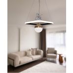 TT037-SYSR TT Aydınlatma Kare Model Mat Siyah-Gold Tek Toplu 3 Renk Modüllü Ledli Avize