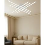 TT070-BY Tt Aydınlatma 6 Lı Çubuk Model Mat Beyaz LED Avize - Gün Işığı