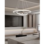 TT300-2 KR TT Aydınlatma Halka 2 li Krom Led Avize sari-isik