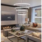 TT300-4 KR TT Aydınlatma Halka 4 lü Krom Kaplama ( Gün Işığı ) Led Avize