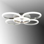 TT304-4+1-KR Yuvarlak Tt Aydınlatma Krom Kaplama 5 Li LED Avize - Gün Işığı