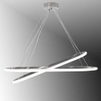 TT400-2-ELİPS-KR Tt Aydınlatma Elips 2 Li Krom Kaplama LED Avize - Sarı Işık