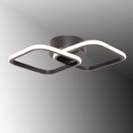 Tt405-2-Sy Tt Aydınlatma Mat Siyah 2 Li Kare Led Avize sari-isik