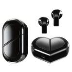 Ttbesmi Kalp Kablosuz Kulaklıklar Kızlar Çocuklar için, Sevimli Küçük Mini Küçük Görünmez Kulaklıklar Kablosuz Bluetooth Küçük Kulaklar Kanallar Kadınlar için Gül Altın Kawai Mavi Diş Kulak