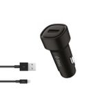 Ttec 1X Usb Girisli 120Cm Iphone Lightning Sarj Kablolu Arac Sarj Cihazi, 12/24V Cakmaklik Girisli Akim Korumali
