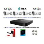 Ttec 2Mp Dahili Sesli Ve Gece Renkli 4 Kameralı 1Tb Disk Tak Çalıştır Hazır Ip Kamera Seti