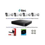 Ttec 2Mp Mikrofonlu 4 Kameralı 2Tb Disk Tak Çalıştır Hazır Ip Kamera Seti