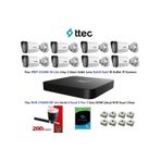 Ttec 2Mp Mikrofonlu 8 Kameralı 1Tb Disk Tak Çalıştır Hazır Ip Kamera Seti