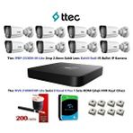 Ttec 2Mp Mikrofonlu 8 Kameralı 4Tb Disk Tak Çalıştır Hazır Ip Kamera Seti