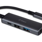 Ttec 4 Port Usb-C 3.2 100W PD 3.0 4K Hdmi Usb-A 2.0 (MacBook Uyumlu) Hub/Çoklayıcı Siyah