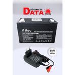 Ttec 6 Volt 12 Amper Bakımsız Kuru Akü 6V 12AH 20HR + Şarj Aleti