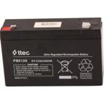 Ttec 6 Volt 12amper 6v/12ah/20hr Kuru Tip Bakımsız Akü 2024 Üretim