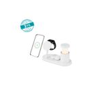 Ttec AirCharger Lumin Pro 2 Qi2.2/MagSafe Özellikli 25W iPhone/Android 4ü 1 Arada iPhone + Watch + AirPodsLED Aydınlatmalı Kablosuz Hızlı Şarj Standı – 2KS46