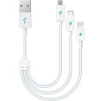 Ttec DK31 AlumiCable Mini Trio Üçü Bir Arada Şarj ve Data Kablosu