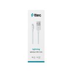 ttec iPhone Şarj Kablosu Beyaz ttec iPhone Şarj Kablosu Beyaz 100 cm