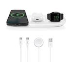 Ttec Masaüstü Şarj Istasyonu 3in1 15W Telefon Apple Watch Kulaklık Şarj Standı Iphone 11 12 13 14 15 Pro Max Şarj - Beyaz