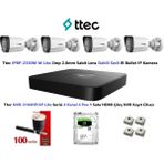Ttec Nif Bilişim Ttec 2mp Mikrofonlu 4 Kameralı 500GB Disk Tak Çalıştır Hazır Ip Kamera Seti