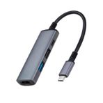 Ttec PD 100W 4in1 Type-C to Dönüştürücü Hub Type-C to PD3.0 4K HDMI USB-A 3.2 Usb Çoğaltıcı Görüntü Aktarım Cevirici