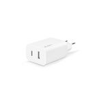 Ttec SmartCharger Duo Usb-C+Usb-A 2.4A Beyaz Seyahat Şarj Aleti
