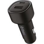 Ttec Süper Hızlı 48W 1xusb ve 1x Type-C Araç Şarj Cihazı, 12/24V Çakmaklık Girişli Akım Korumalı - Siyah