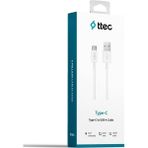 Ttec USB 2.0 Type-C Şarj ve Data Kablosu – Android Uyumlu, 1,2 m, 2A Hızlı Şarj, 480 Mbps Veri Aktarımı, Dayanıklı Tasarım - Beyaz