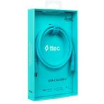 Ttec Usb-C - Usb-C 120CM 60W Pd/qc Hızlı Şarj/data Kablosu Neon Mavi 2DK59NM