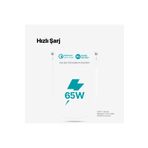 Ttec Usb-c - Usb-c 30cm 65w Pd/qc Hızlı Şarj/data Kablosu Beyaz Beyaz