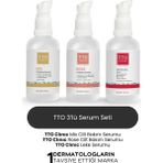 TTO Clinic Cilt Bakım Serum Seti 3’lü – Yatıştırıcı ve Aydınlatıcı Etki (Rose, Mix, Leke Serumu)