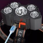 Ttt 150W 5 LED Ultra Güçlü Kafa Lambası