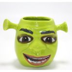Ttt 3D Shrek Tasarımı Porselen Kupa Bardak - Renkli