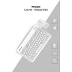 Ttt Beyaz Kablosuz Klavye ve Mouse Seti - Çok Renkli