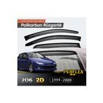 TTT Peugeot 206 2D 1999-2008 V2 Düz Tek Kapı Cam Rüzgarlığı