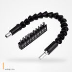 Ttta Matkap Ucu - Bükülebilir Oynar Vidalama Bits Uzatma Aparatı 30CM - Komple Set - Pratik El Aleti