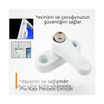 Ttta PVC Kapı Pencere Emniyet Kilidi Çelik Düğmeli Pimapen Kilidi Yüksek Koruma Sağlayan Güvenlik Ürünü