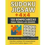 Título: Sudoku Jigsaw + 4x4 - 150 Rompecabezas para Todas las Edades: Incluye soluciones - Ideal para viajes y entrenamiento mental