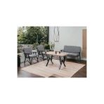 Tu Tienda 2 1 1 Masalı Bahçe Balkon Mutfak Takımı Gri