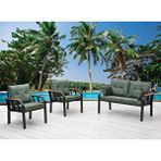 Tu Tienda 2+1+1+Sehpa Dekoratıf Bahçe,balkon Mobılyası - Yeşil