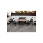 Tu Tienda Nergiz 2 1 1 Masa Bahçe Balkon Mobilyası,Lacivert