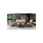Tu Tienda Ronda Alüminyum 3 1 1 2 Puf Masa Rattan Bahçe Balkon Mobilyası Kiremit