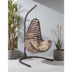 Tu Tienda Seferihisar Tek Kişilik Rattan Salıncak 135*135 - Kahverengi