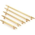 Tuana Rustik Alüminyum Metal Lüks Modern Mobilya Çekmece Mutfak Dolabı Kulpu Gold-Gold - 96mm