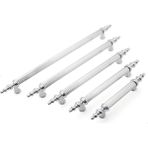 Tuana Rustik Alüminyum Metal Lüks Modern Mobilya Çekmece Mutfak Dolabı Kulpu Krom-Krom - 160mm