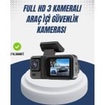 Tuba Toptaş 1080P Üç Kameralı Araç Kamerası Wi-Fi Destekli Park Modu ve G-Sensörlü