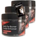 Tuba Toptaş Belly Fatburner Yağları Eritmek Için Masaj Bakım Kremi 3X100 Ml+1 Adet Jel ile