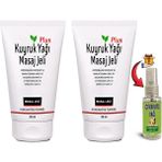 Tuba Toptaş Kuyruk Yağı Masaj Jeli Plus 2 Tane 50 ml Konsantre Formül + Çörek Otu Yağı