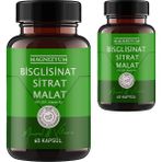 Tuba Toptaş Magnezyum 2 Kutu Bisglisinat Magnezyum Sitrat Malat & Vitamin B2 B3 B6 ve Mineral Kapsülleri 60LI