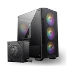 Tuba Toptaş Msı Mag Forge M100A D60 600W 80+ Akrilik Yan Panel 3X120MM 1X120MM Argb Bronze Matx Gamıng Kasa
